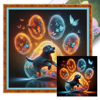 Puppy - Stamped Cross Stitch 20*20CM