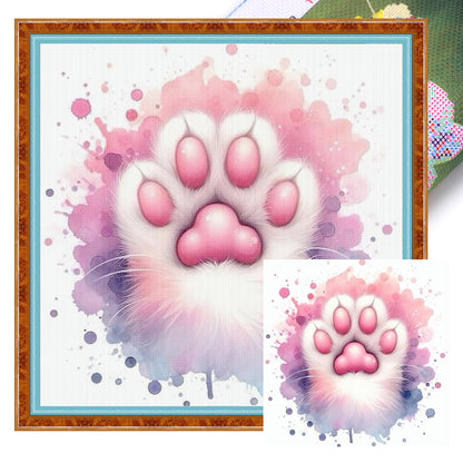 Pink Claw - Stamped Cross Stitch 20*20CM