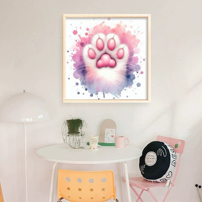 Pink Claw - Stamped Cross Stitch 20*20CM