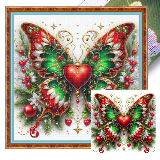 Butterfly - Stamped Cross Stitch 25*25CM