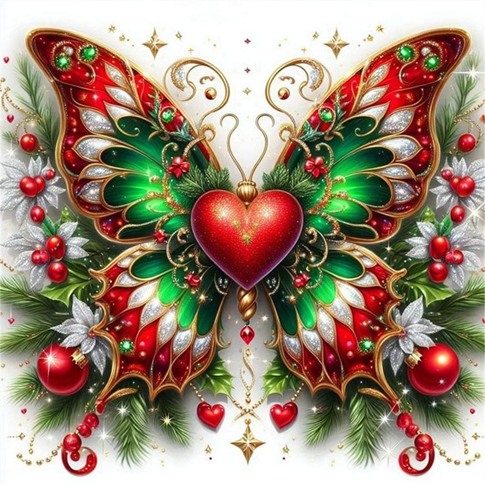 Butterfly - Stamped Cross Stitch 25*25CM