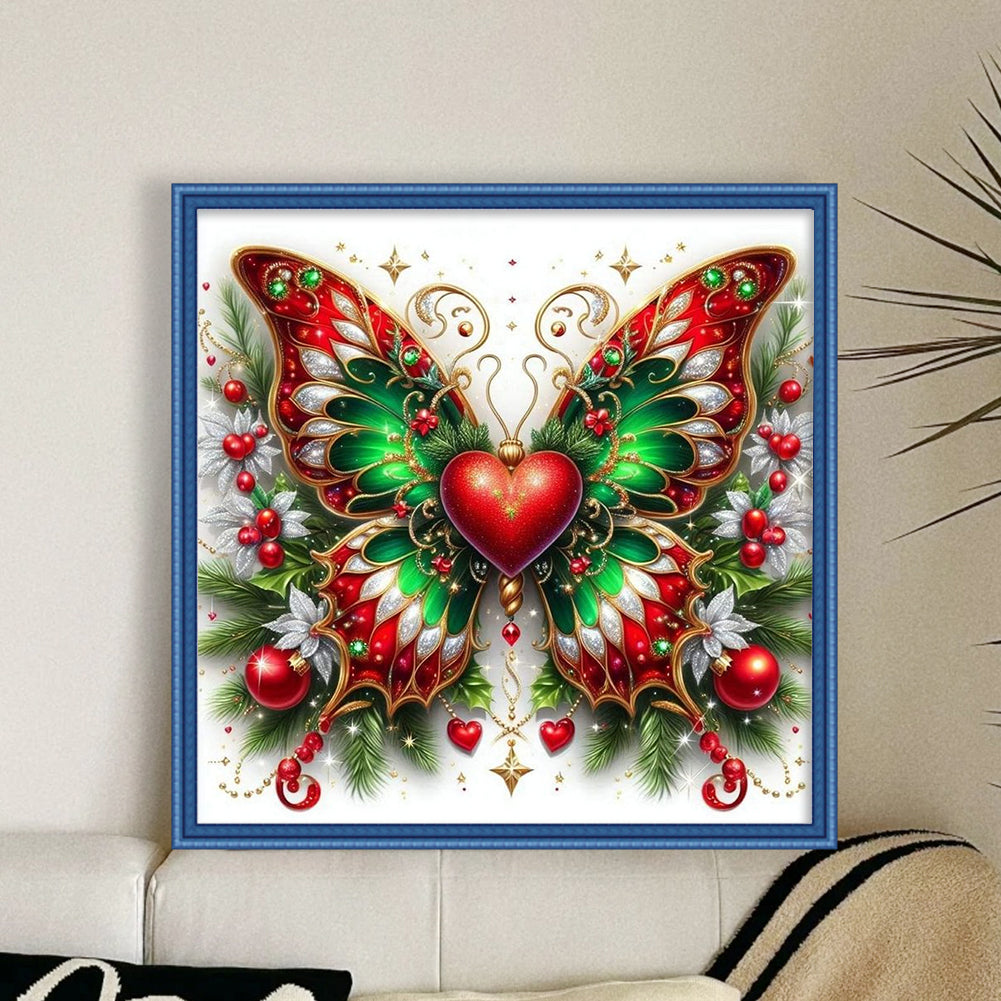 Butterfly - Stamped Cross Stitch 25*25CM