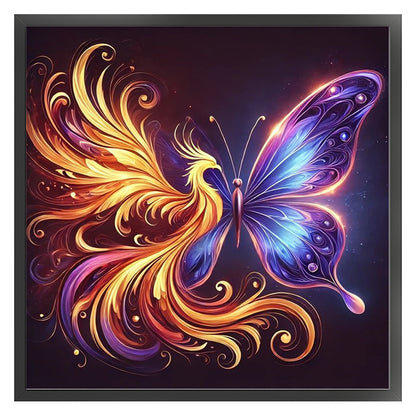 Butterfly Phoenix - Stamped Cross Stitch 25*25CM