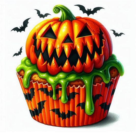 Pumpkin Cake - 11CT Stamped Cross Stitch 50*50CM
