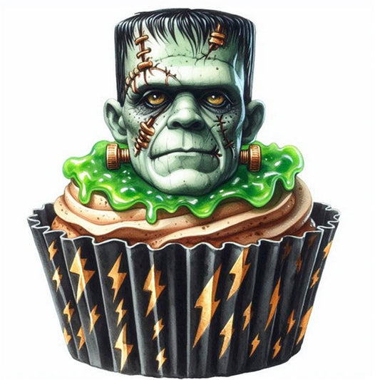Horror Character Cake - 11CT Stamped Cross Stitch 50*50CM