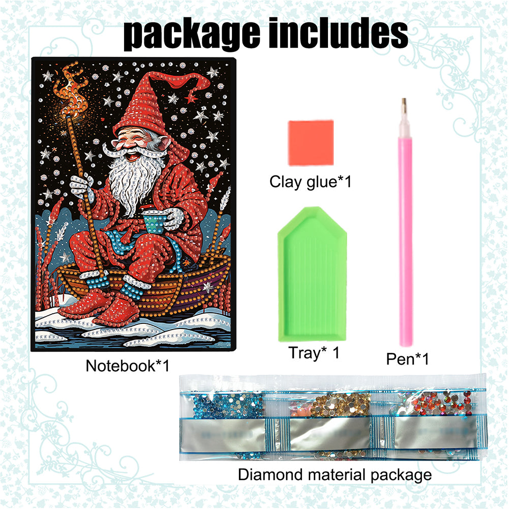 Special Shaped Xmas Diamond Painting Diary Book for Birthdays Or Christmas Gifts