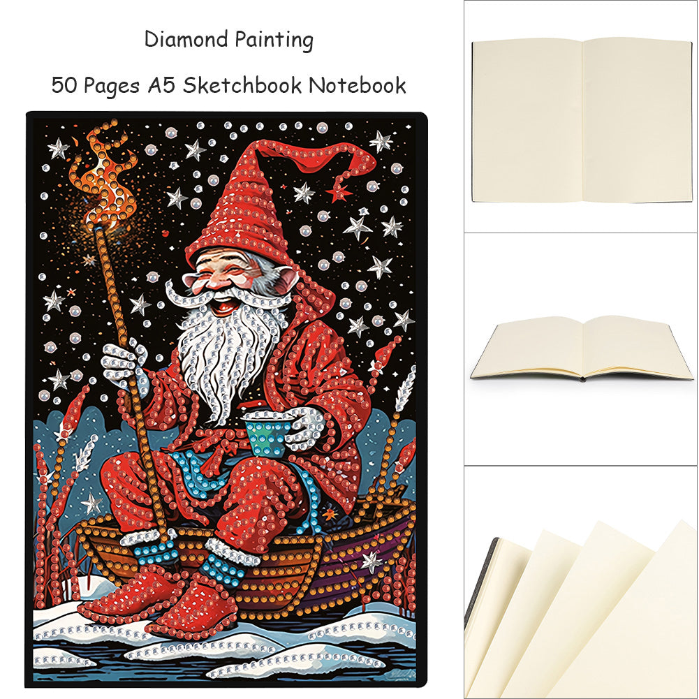 Special Shaped Xmas Diamond Painting Diary Book for Birthdays Or Christmas Gifts