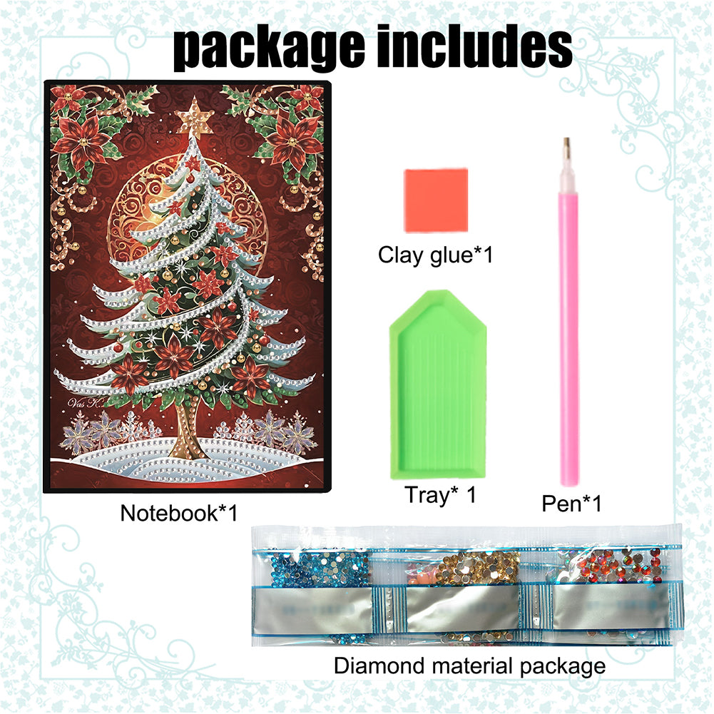 Special Shaped Xmas Diamond Painting Diary Book for Birthdays Or Christmas Gifts