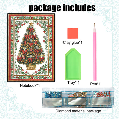 Special Shaped Xmas Diamond Painting Diary Book for Birthdays Or Christmas Gifts