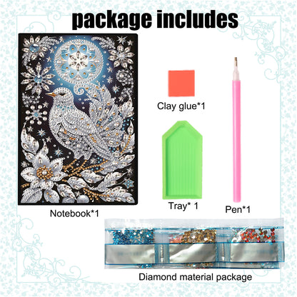 Special Shaped Xmas Diamond Painting Diary Book for Birthdays Or Christmas Gifts