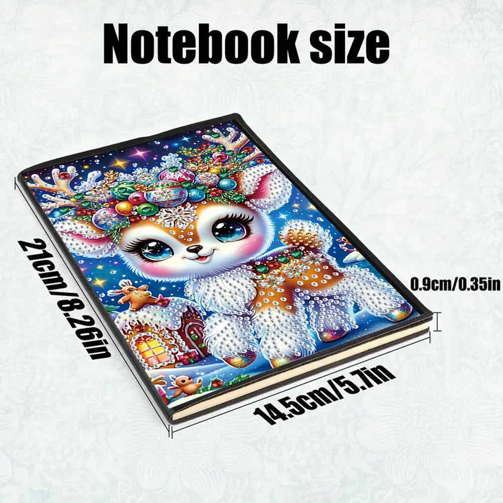 Special Shaped Xmas Diamond Painting Diary Book for Birthdays Or Christmas Gifts