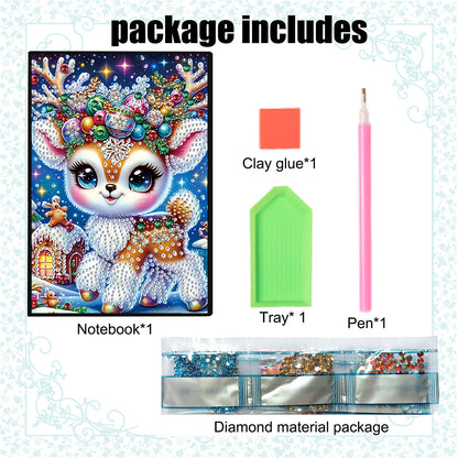 Special Shaped Xmas Diamond Painting Diary Book for Birthdays Or Christmas Gifts