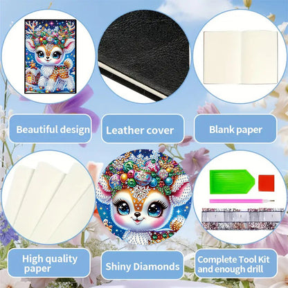 Special Shaped Xmas Diamond Painting Diary Book for Birthdays Or Christmas Gifts