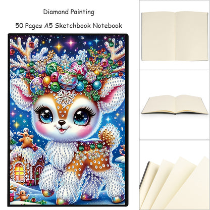 Special Shaped Xmas Diamond Painting Diary Book for Birthdays Or Christmas Gifts
