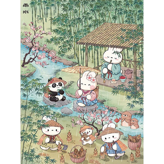 Rain - 11CT Stamped Cross Stitch 55*70CM(Mona Lisa Brand)