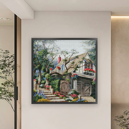Dream Home - 14CT Stamped Cross Stitch 75*75CM(Fairy Brand)