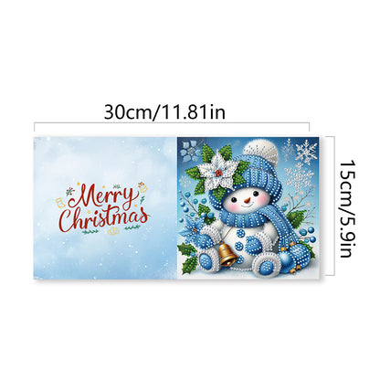 6PCS DIY Diamond Art Greeting Cards Xmas Designs Congratulations Thank You Cards