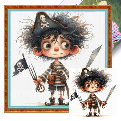 Pirate Boy - 11CT Stamped Cross Stitch 40*40CM