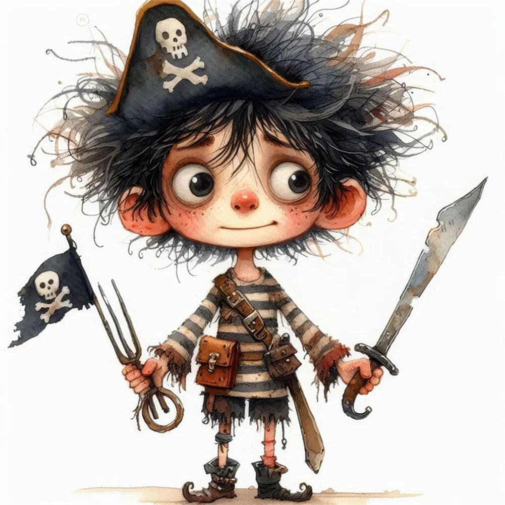Pirate Boy - 11CT Stamped Cross Stitch 40*40CM