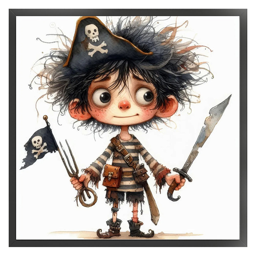 Pirate Boy - 11CT Stamped Cross Stitch 40*40CM