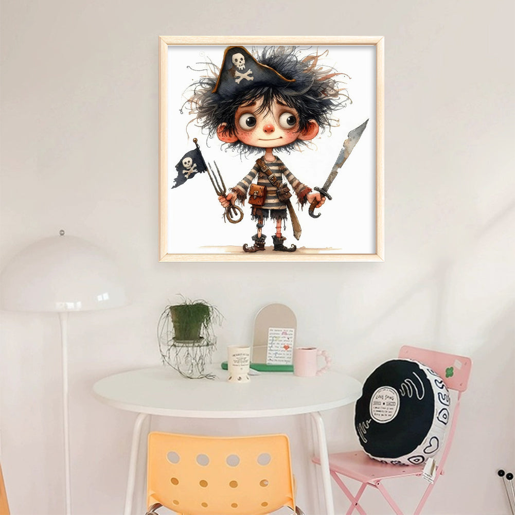 Pirate Boy - 11CT Stamped Cross Stitch 40*40CM