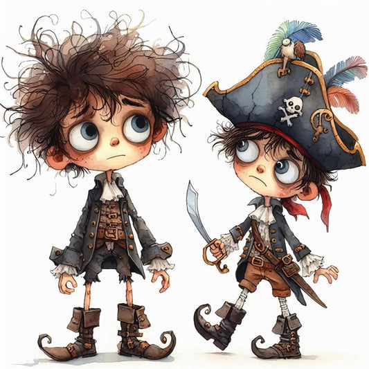 Pirate Boy - 11CT Stamped Cross Stitch 40*40CM