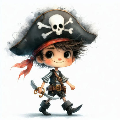 Pirate Boy - 11CT Stamped Cross Stitch 40*40CM