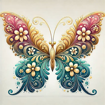 Butterfly - 11CT Stamped Cross Stitch 50*50CM