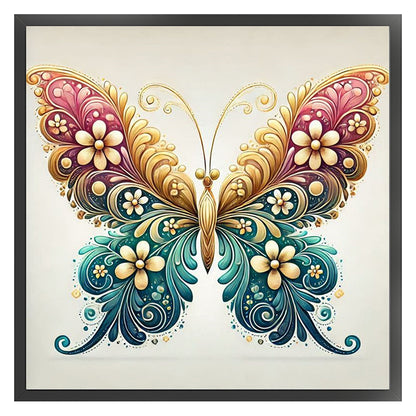Butterfly - 11CT Stamped Cross Stitch 50*50CM