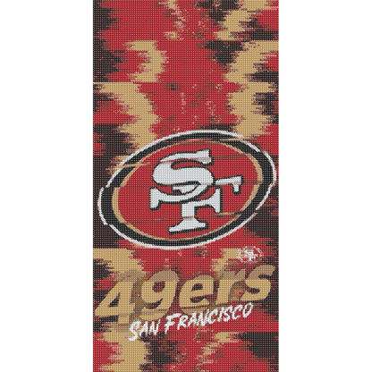 San Francisco 49Ers - Full Round Drill Diamond Painting 30*55CM