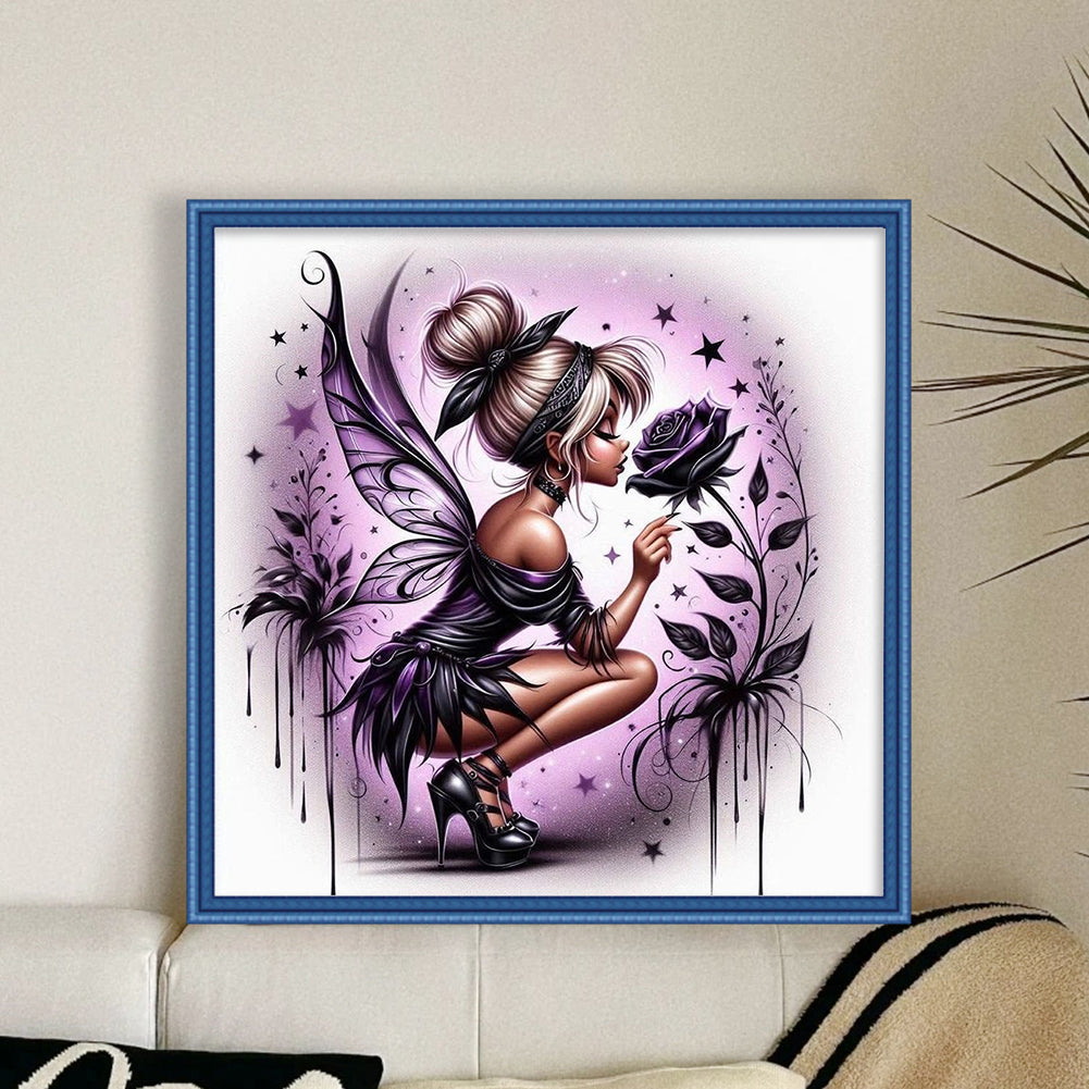 Rose Elf - 11CT Stamped Cross Stitch 45*45CM