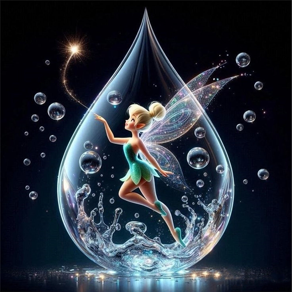 Water Drop Elf - 11CT Stamped Cross Stitch 45*45CM