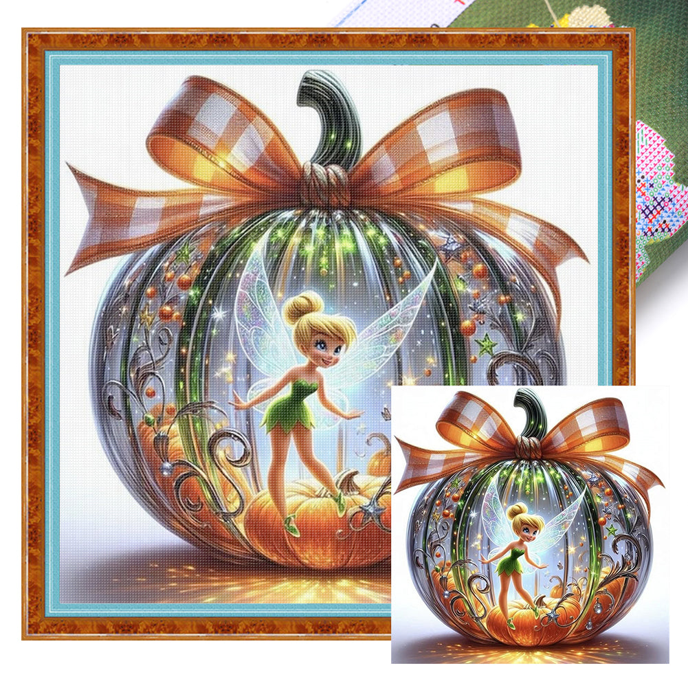 Pumpkin Elf - 11CT Stamped Cross Stitch 45*45CM