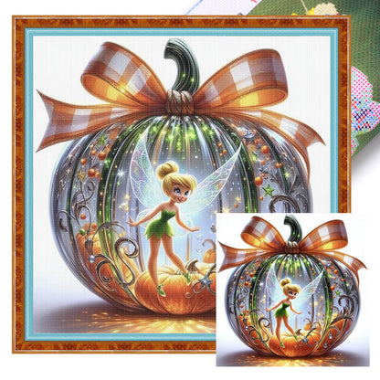 Pumpkin Elf - 11CT Stamped Cross Stitch 45*45CM
