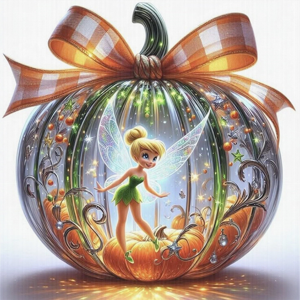 Pumpkin Elf - 11CT Stamped Cross Stitch 45*45CM