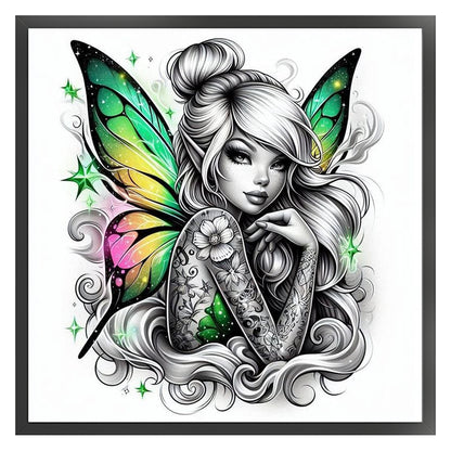 Butterfly Elf - 11CT Stamped Cross Stitch 45*45CM