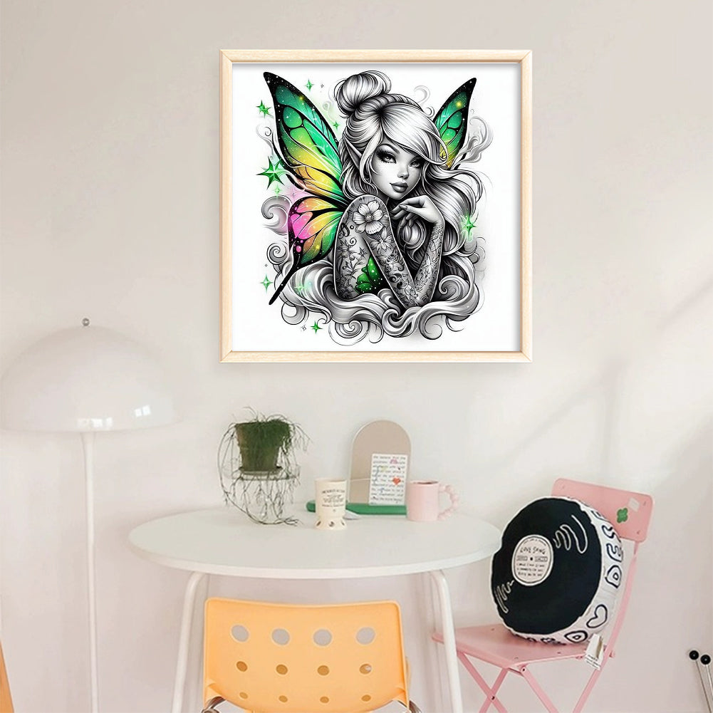 Butterfly Elf - 11CT Stamped Cross Stitch 45*45CM