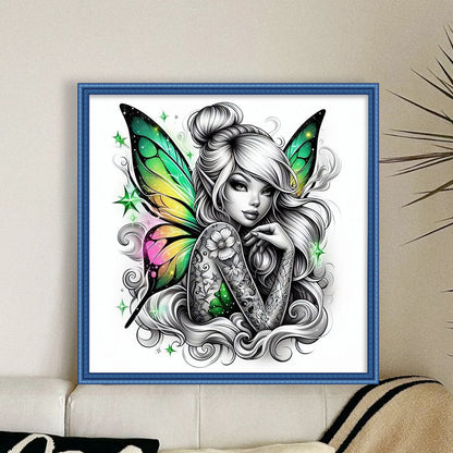 Butterfly Elf - 11CT Stamped Cross Stitch 45*45CM