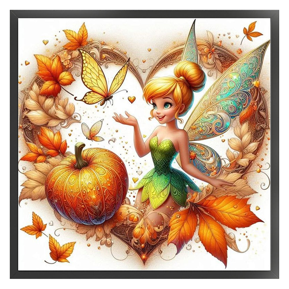 Love Pumpkin Elf - 11CT Stamped Cross Stitch 45*45CM
