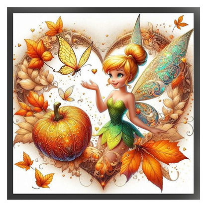 Love Pumpkin Elf - 11CT Stamped Cross Stitch 45*45CM