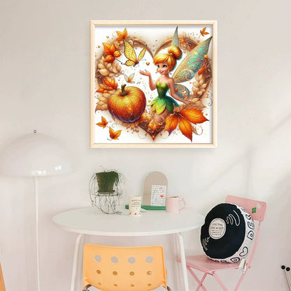 Love Pumpkin Elf - 11CT Stamped Cross Stitch 45*45CM