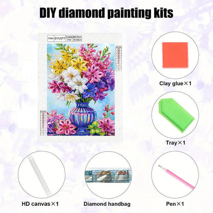 Vase - Special Shaped Drill Diamond Painting 30*40CM