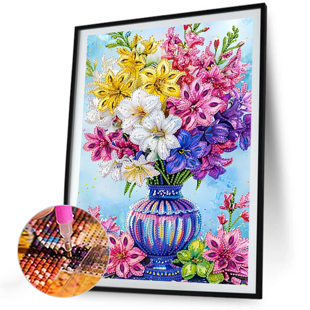 Vase - Special Shaped Drill Diamond Painting 30*40CM