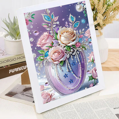 Pearl Vase - Special Shaped Drill Diamond Painting 30*40CM