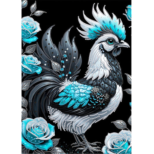 Rooster - Special Shaped Drill Diamond Painting 30*40CM