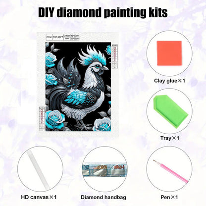 Rooster - Special Shaped Drill Diamond Painting 30*40CM