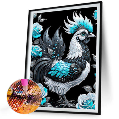 Rooster - Special Shaped Drill Diamond Painting 30*40CM