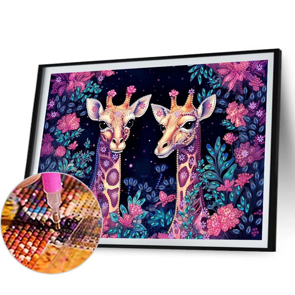 Giraffe - Special Shaped Drill Diamond Painting 40*30CM