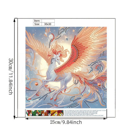 Horse With Wings - Special Shaped Drill Diamond Painting 30*30CM