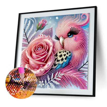 Flower Bird - Special Shaped Drill Diamond Painting 30*30CM